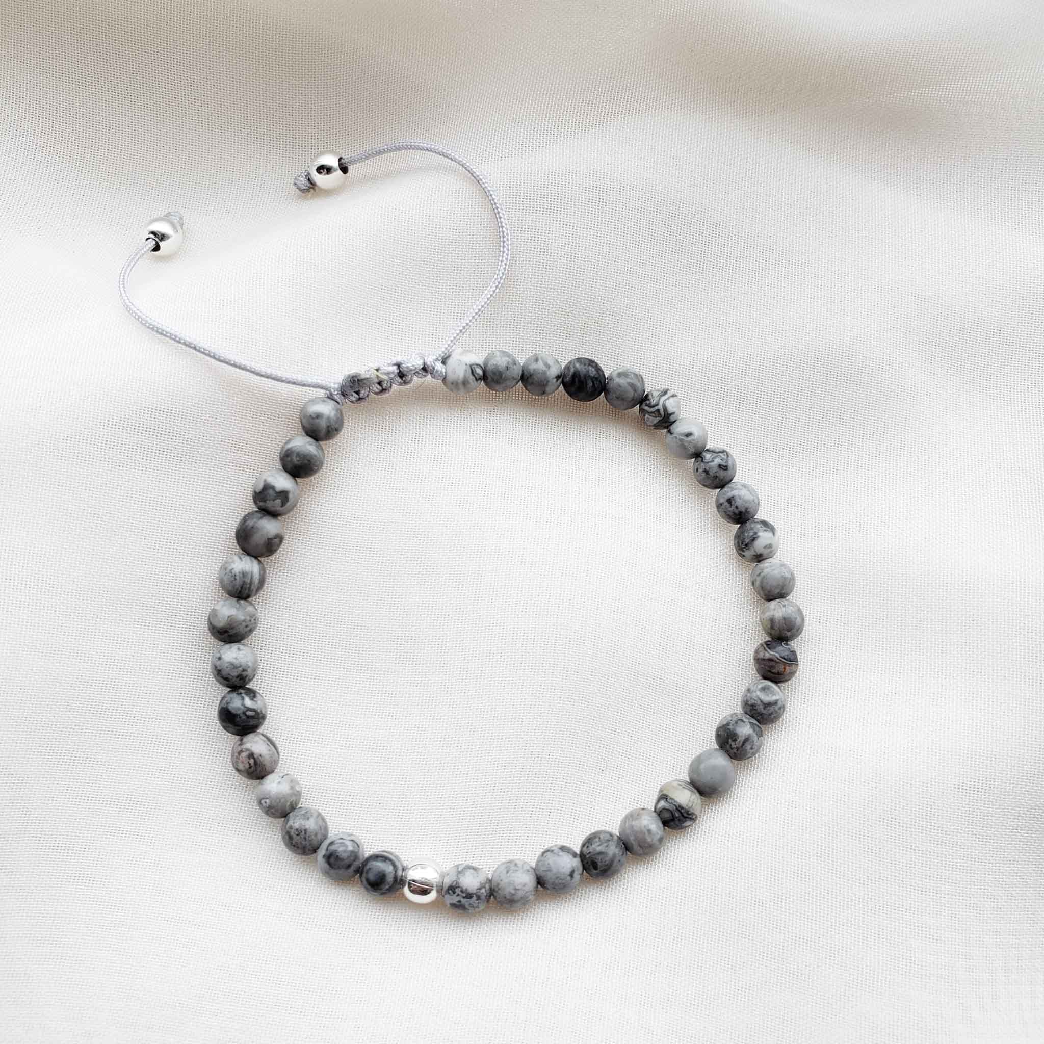 Pulsera Mell Jaspe Gris