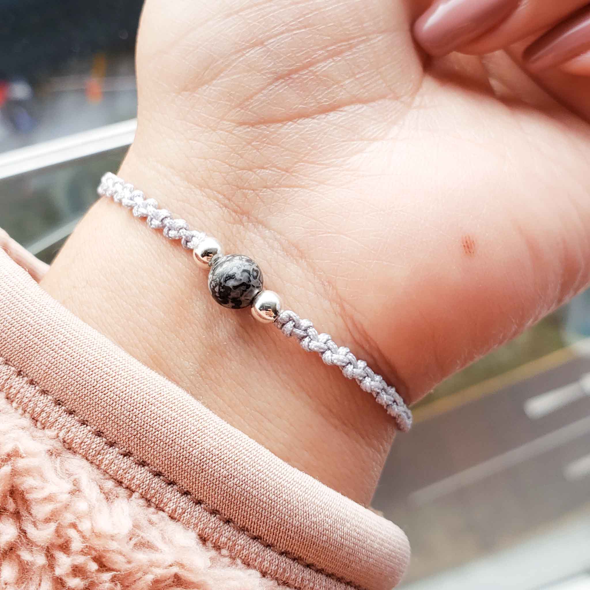 Pulsera Nalu Jaspe Gris