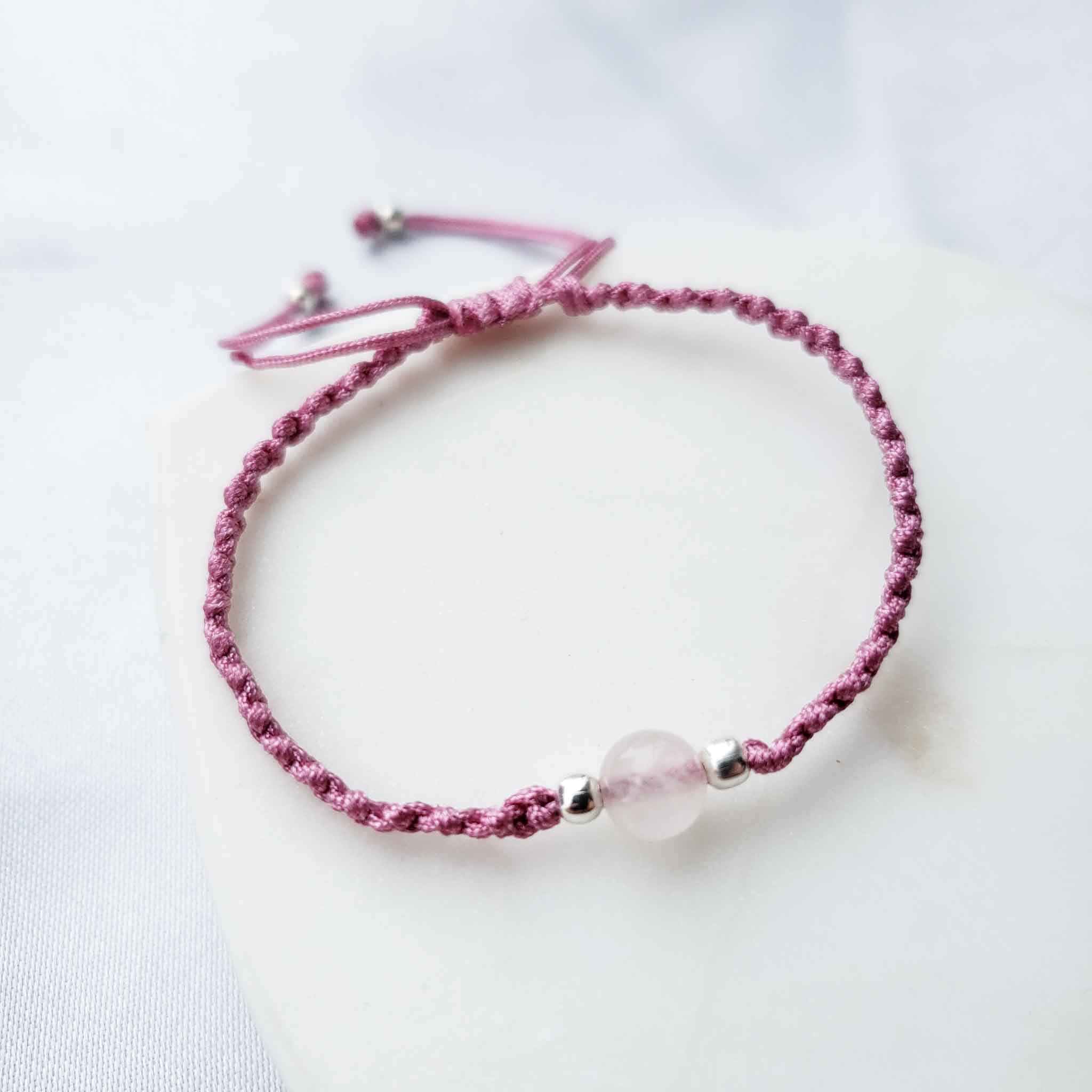 Pulsera Nalu Cuarzo Rosa